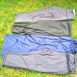 ☃️ 😊4PR LEGGINGS Russell athletic EUC CAN SPLIT szM